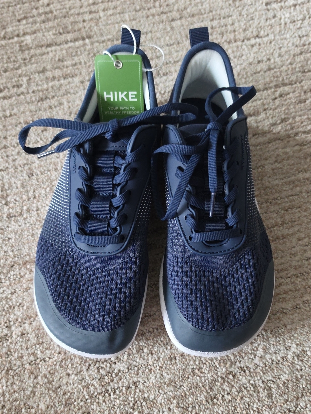 HIKE Women’s Navy Knit Athletic Sneakers
